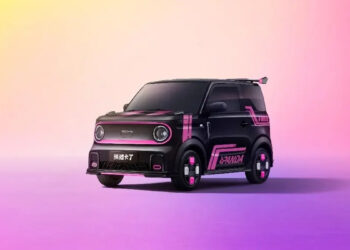 Geely kynnti nýlega Panda Kart „mini“ rafbíl og hann er sportlegur sætur