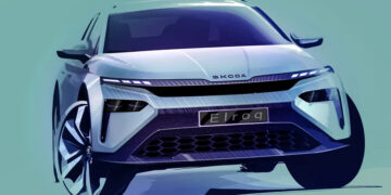 Skoda sýnir útlit nýja Elroq EV fyrir frumsýningu í næsta mánuði