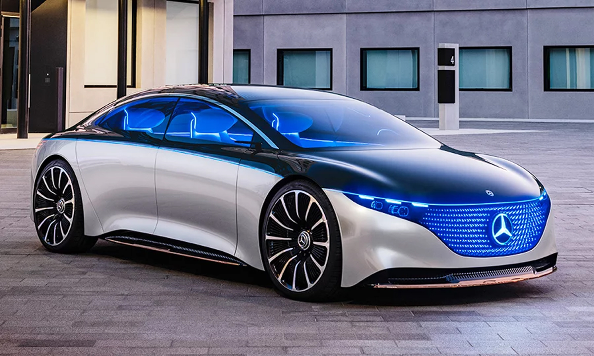 Vision EQS er sýn Mercedes Benz á sjálfkeyrandi rafmagnsbíla