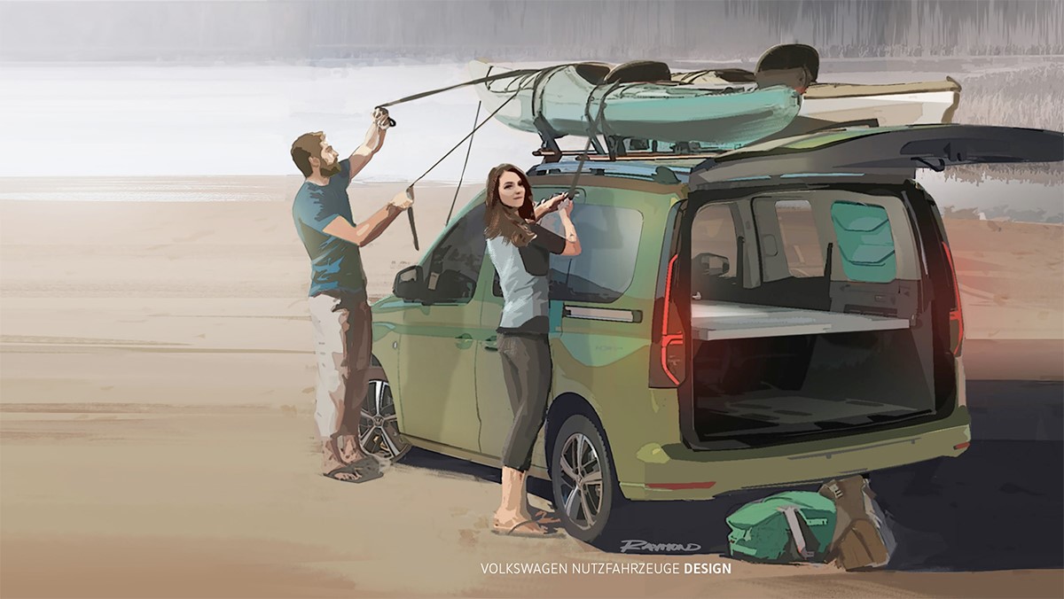 Nýr nettur Volkswagen Caddy Mini-Camper opinberaður
