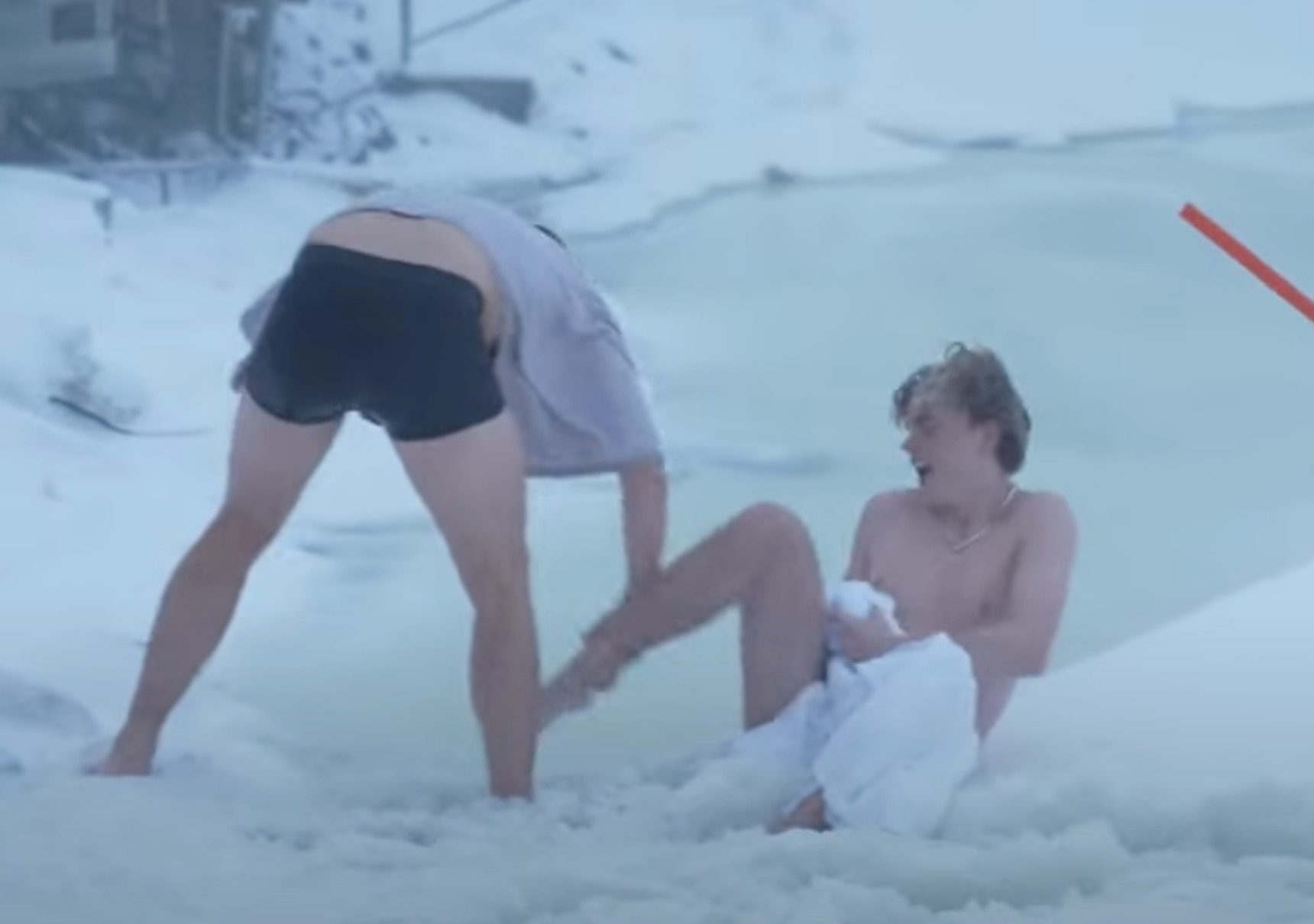 Ísbaðsáskorun ökumanna