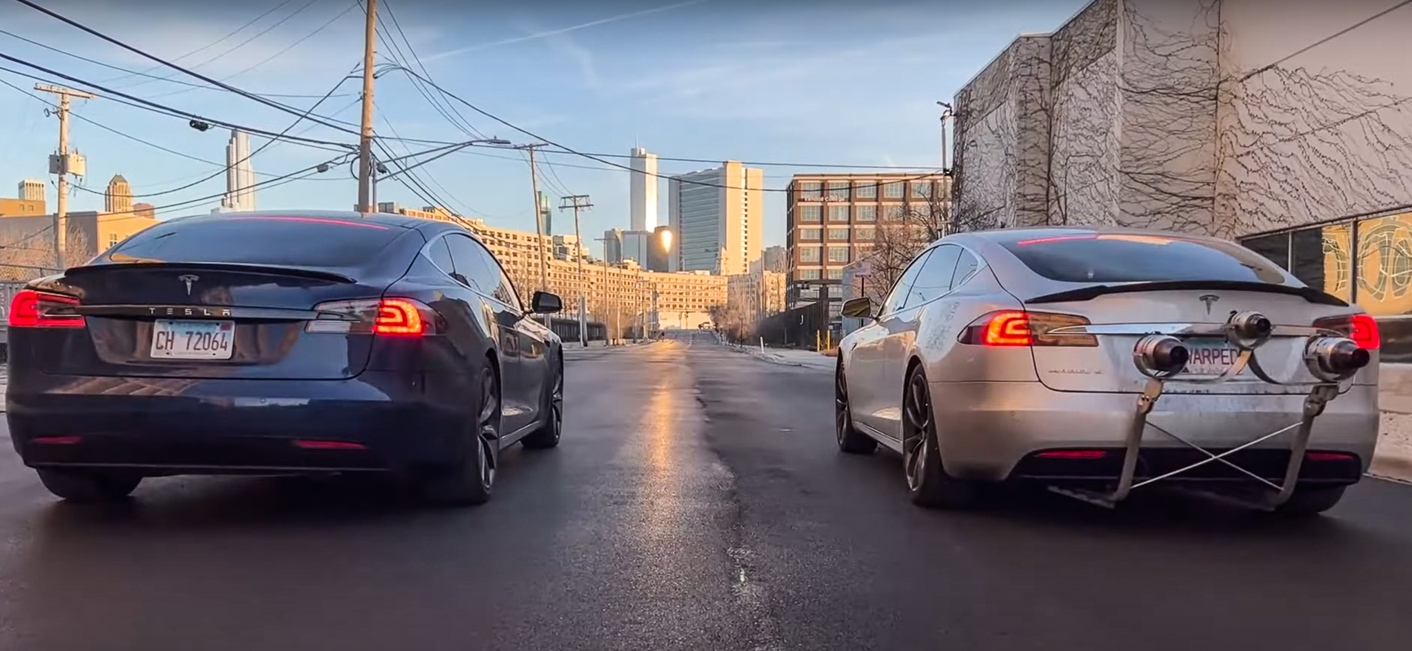 Tesla gegn þotu-Teslu